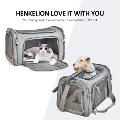 HeavyLuxeDog ™ Soft-Side Pet Travel Backpack