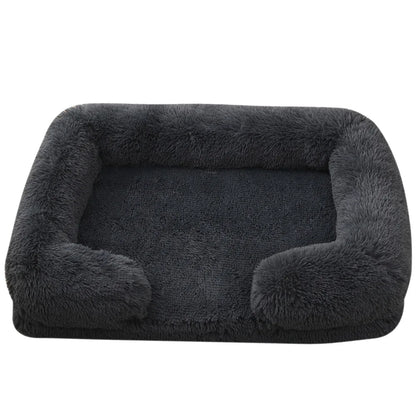 HeavyLuxeDog ™ Luxury Plush Sofa-Style Pet Bed