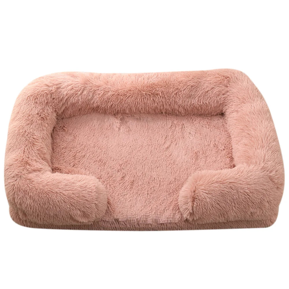 HeavyLuxeDog ™ Luxury Plush Sofa-Style Pet Bed