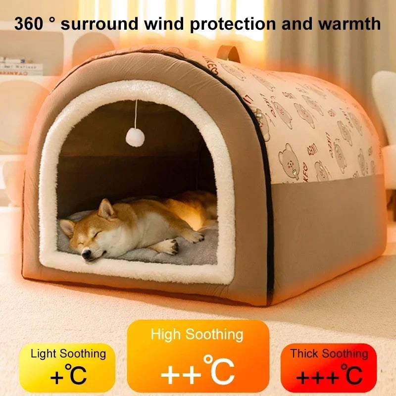 HeavyLuxeDog ™ Cozy Winter Dog House