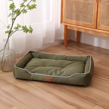 Cama de lujo para perros, resistente a los arañazos, resistente al desgaste, almohadilla impermeable, nido para gatos, cojín para perros, sofá suave de alto rebote, suministros para perros