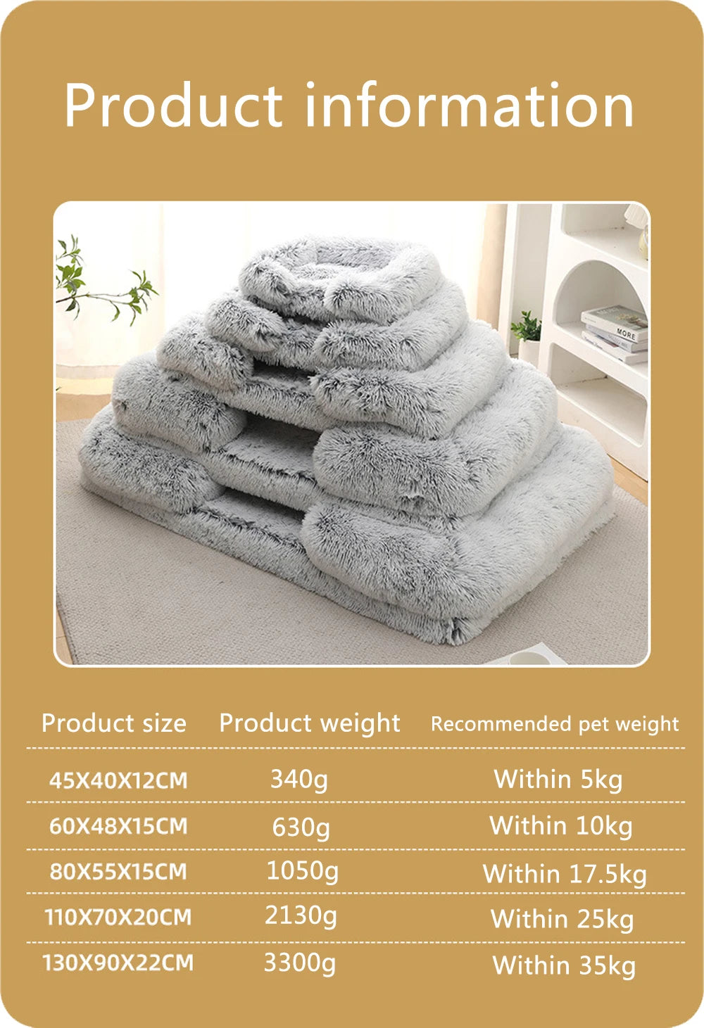 HeavyLuxeDog ™ Luxury Plush Sofa-Style Pet Bed