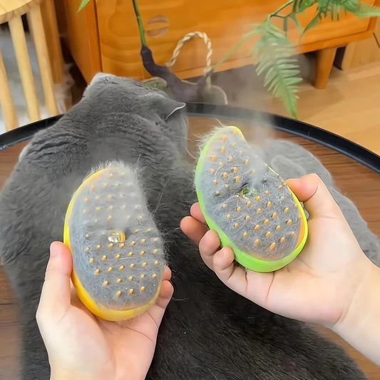 Cepillo para mascotas 3 en 1, cepillo de vapor para gatos, peine, cepillo para perros, cepillo eléctrico en aerosol, cepillos para el pelo de gatos, peines de masaje para el cuidado de mascotas, peines para quitar el pelo