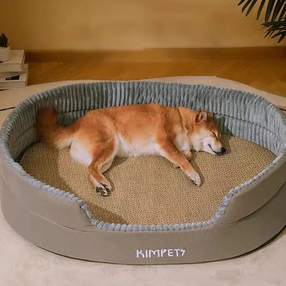 HeavyLuxeDog ™ Plush Four-Season Dog Bed