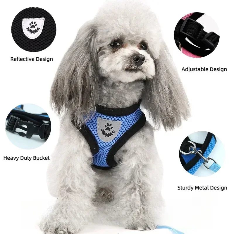 HeavyLuxeDog ™ Premium Adjustable Mesh Vest Harness