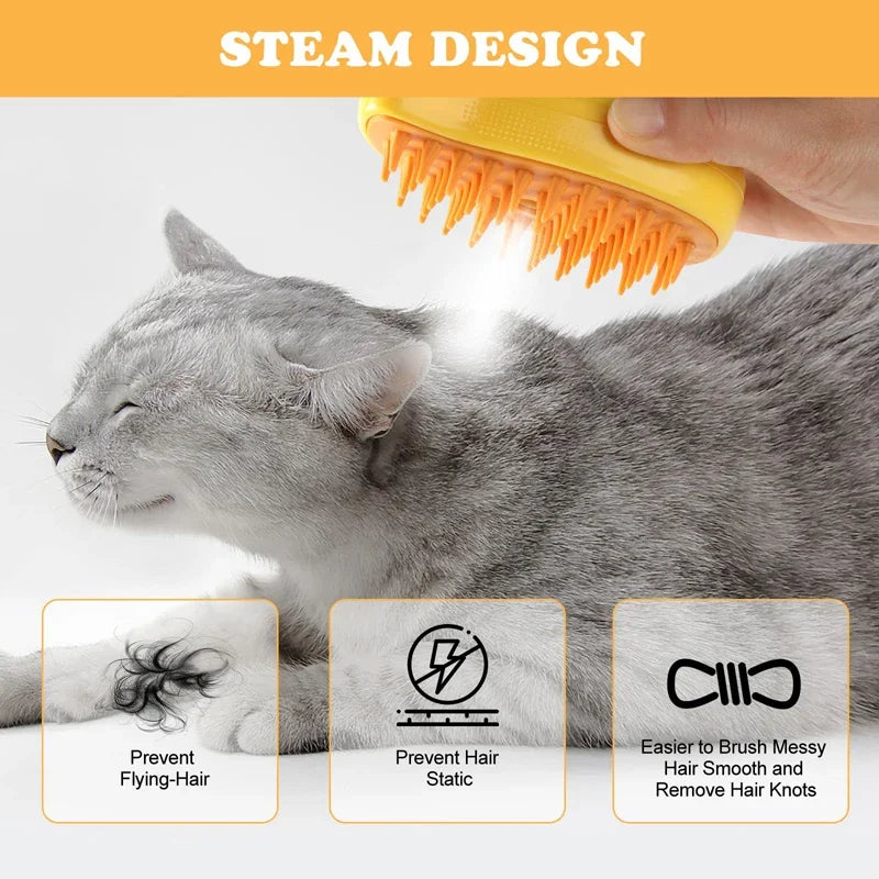 HeavyLuxeDog ™ 3-in-1 Electric Pet Grooming Brush