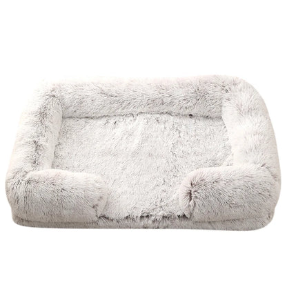 HeavyLuxeDog ™ Luxury Plush Sofa-Style Pet Bed