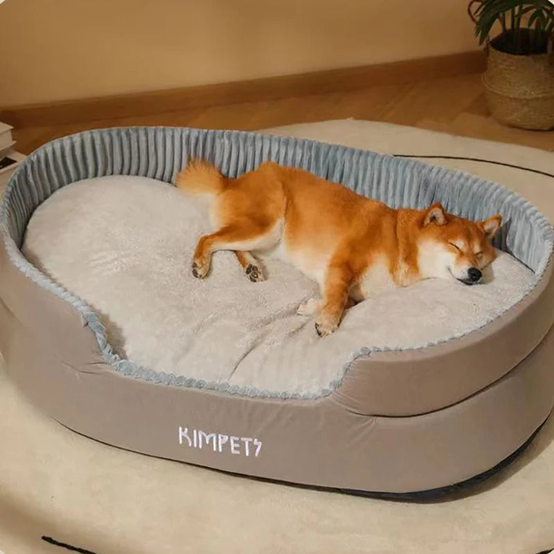 HeavyLuxeDog ™ Plush Four-Season Dog Bed