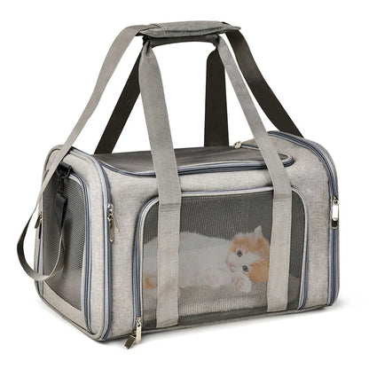 Bolsa de transporte para perros Mochila blanda para gatos Bolsas de viaje para perros Transporte aprobado por aerolíneas para perros pequeños Gatos Extrovertidos