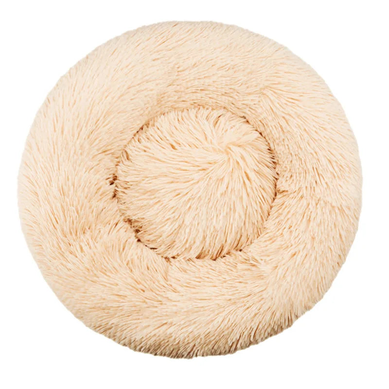 HeavyLuxeDog ™ Cozy Round Plush Pet Bed