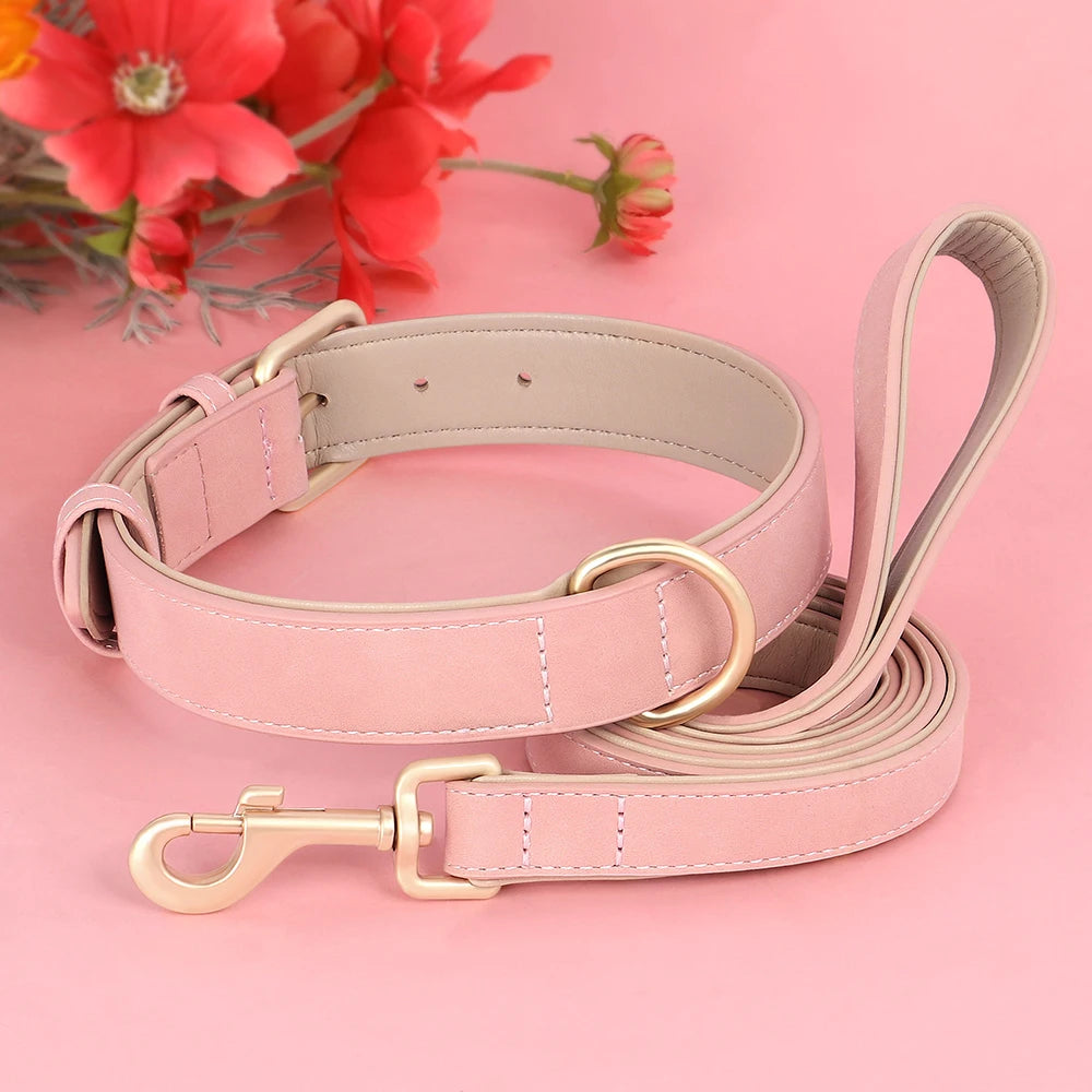 HeavyLuxeDog ™ Premium PU Leather Dog Collar