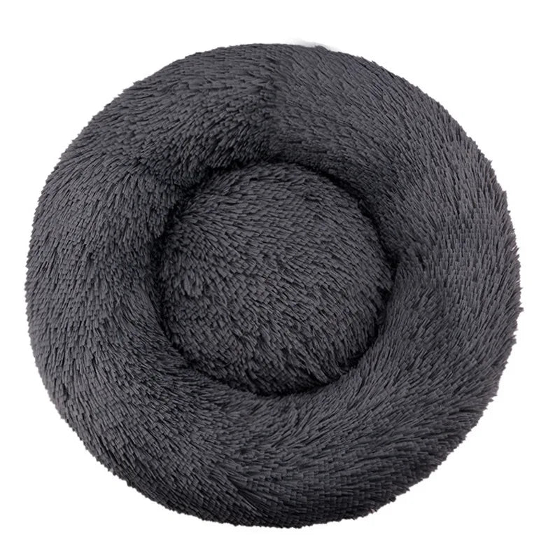 HeavyLuxeDog ™ Cozy Round Plush Pet Bed