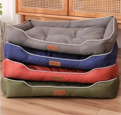 Cama de lujo para perros, resistente a los arañazos, resistente al desgaste, almohadilla impermeable, nido para gatos, cojín para perros, sofá suave de alto rebote, suministros para perros