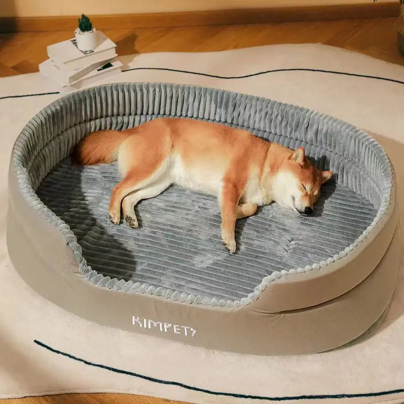 HeavyLuxeDog ™ Plush Four-Season Dog Bed