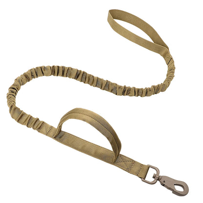 HeavyLuxeDog ™ Heavy-Duty Tactical Dog Collar & Bungee Leash Set