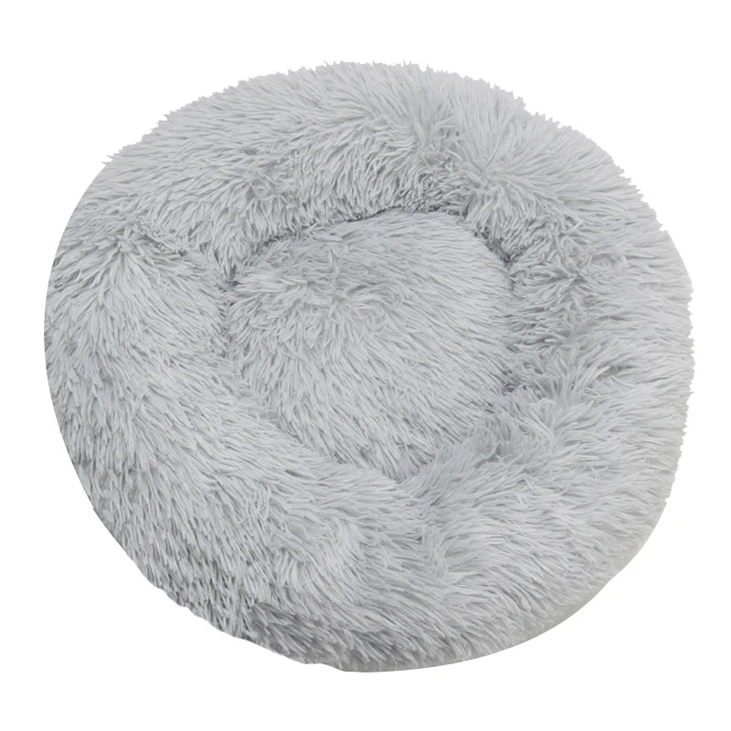 HeavyLuxeDog ™ Cozy Round Plush Pet Bed