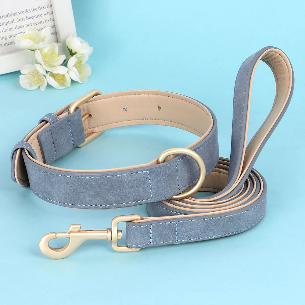 HeavyLuxeDog ™ Premium PU Leather Dog Collar