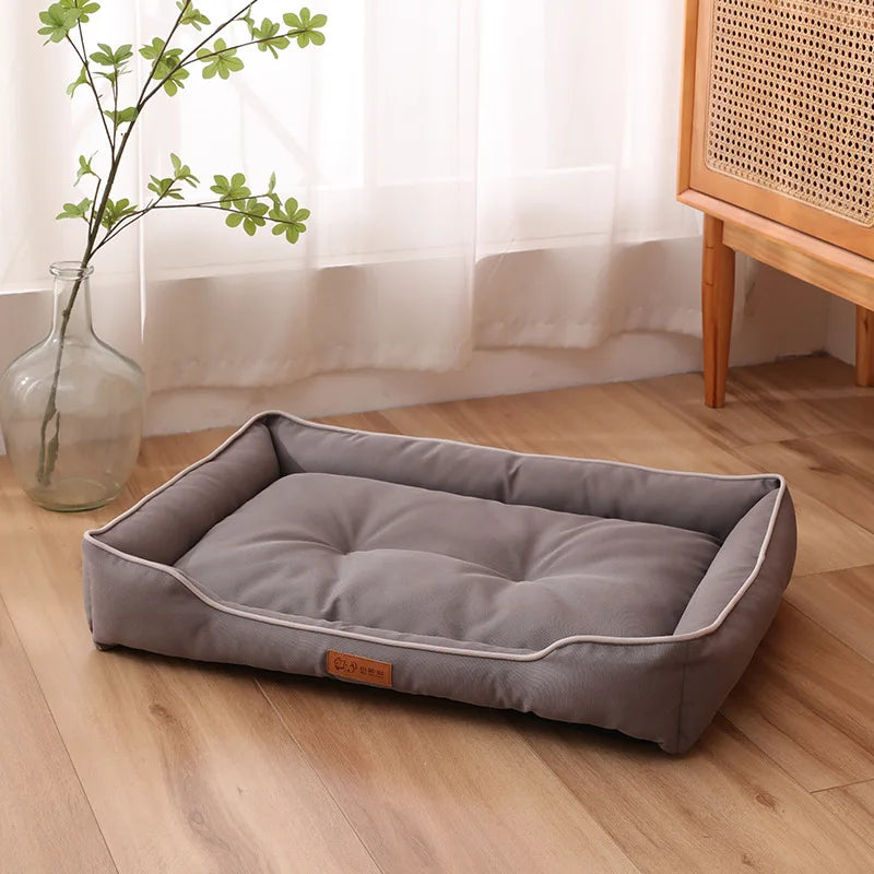 Cama de lujo para perros, resistente a los arañazos, resistente al desgaste, almohadilla impermeable, nido para gatos, cojín para perros, sofá suave de alto rebote, suministros para perros