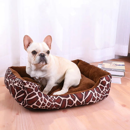 HeavyLuxeDog ™ Cozy Square Plush Pet Sofa Bed