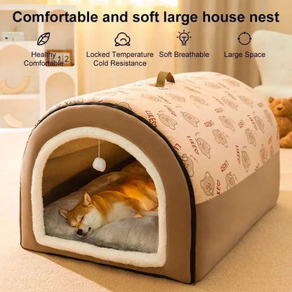 HeavyLuxeDog ™ Cozy Winter Dog House