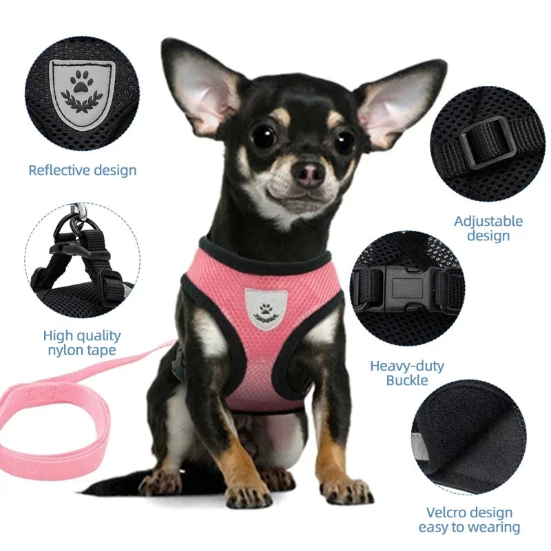 HeavyLuxeDog ™ Premium Adjustable Mesh Vest Harness