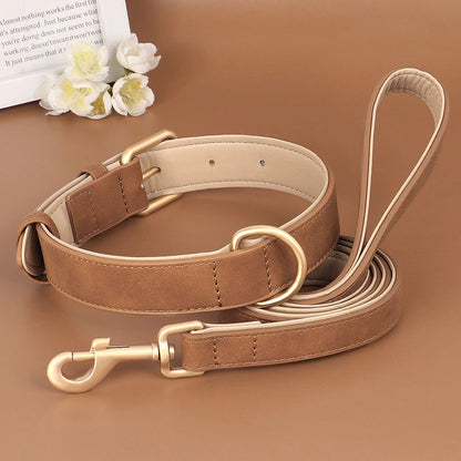 HeavyLuxeDog ™ Premium PU Leather Dog Collar