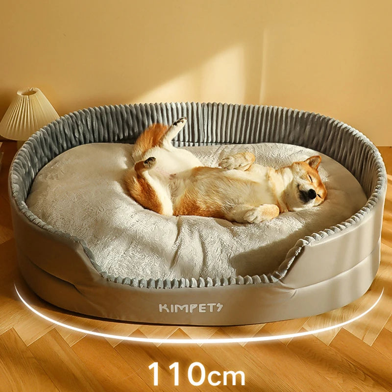 HeavyLuxeDog ™ Plush Four-Season Dog Bed