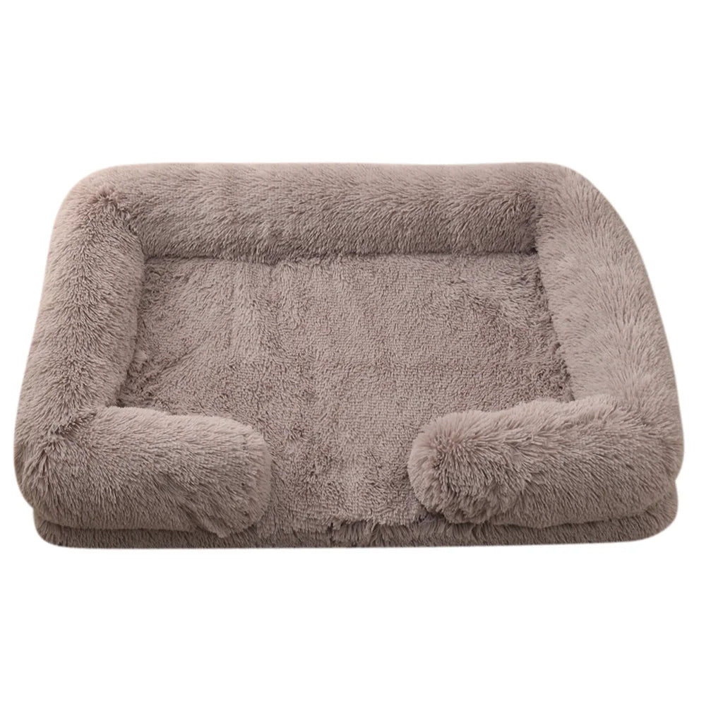 HeavyLuxeDog ™ Luxury Plush Sofa-Style Pet Bed