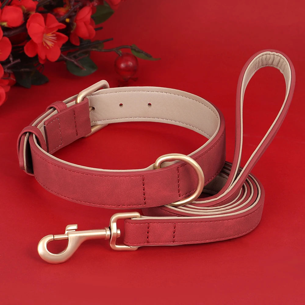 HeavyLuxeDog ™ Premium PU Leather Dog Collar