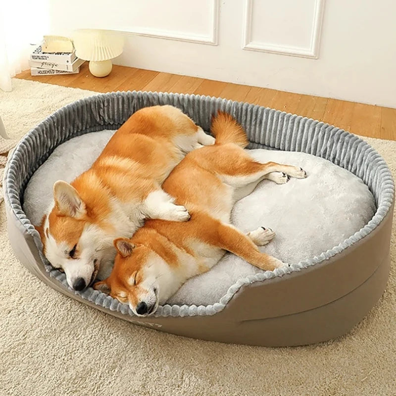 HeavyLuxeDog ™ Plush Four-Season Dog Bed