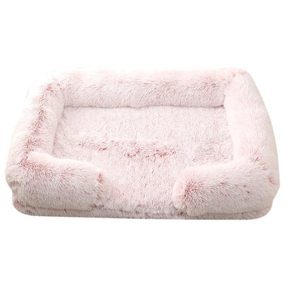 HeavyLuxeDog ™ Luxury Plush Sofa-Style Pet Bed