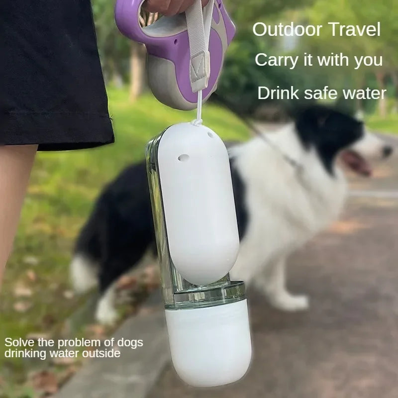 Bebedero para perros y gatos Botella de agua portátil para perros pequeños y grandes Tazones para beber para caminar al aire libre a prueba de fugas