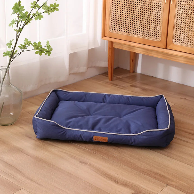 Cama de lujo para perros, resistente a los arañazos, resistente al desgaste, almohadilla impermeable, nido para gatos, cojín para perros, sofá suave de alto rebote, suministros para perros