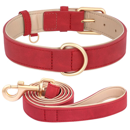 HeavyLuxeDog ™ Premium PU Leather Dog Collar