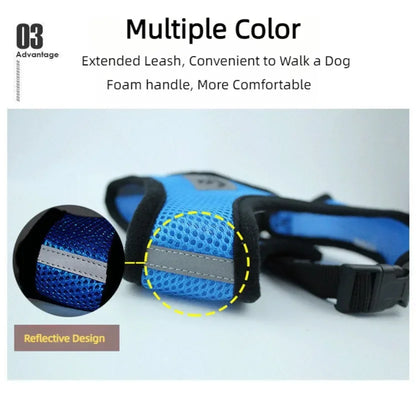 HeavyLuxeDog ™ Premium Adjustable Mesh Vest Harness