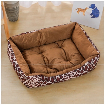 HeavyLuxeDog ™ Cozy Square Plush Pet Sofa Bed