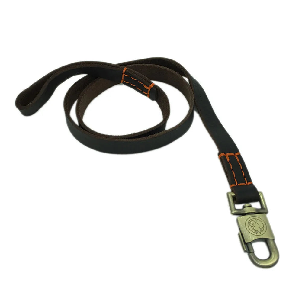 HeavyLuxeDog ™ Premium Genuine Leather Dog Leash