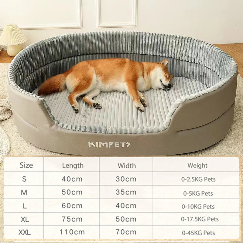 HeavyLuxeDog ™ Plush Four-Season Dog Bed