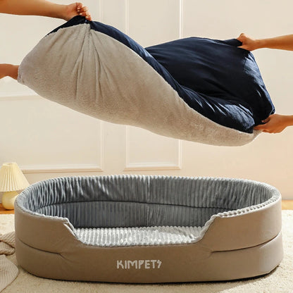 HeavyLuxeDog ™ Plush Four-Season Dog Bed