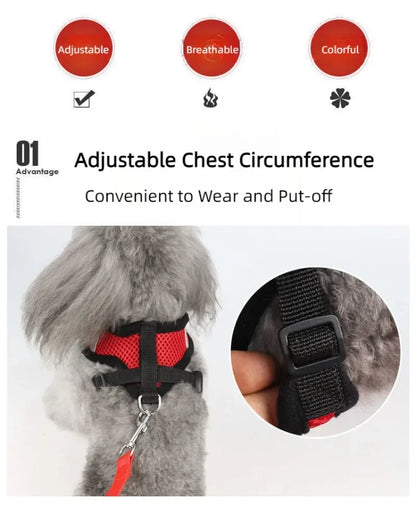 HeavyLuxeDog ™ Premium Adjustable Mesh Vest Harness